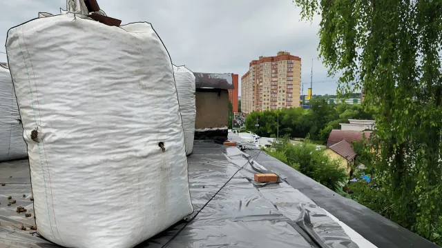 Кровля в Дмитрове: половина сделана. Финиш - раньше срока!